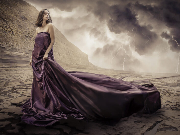 Girl in desert