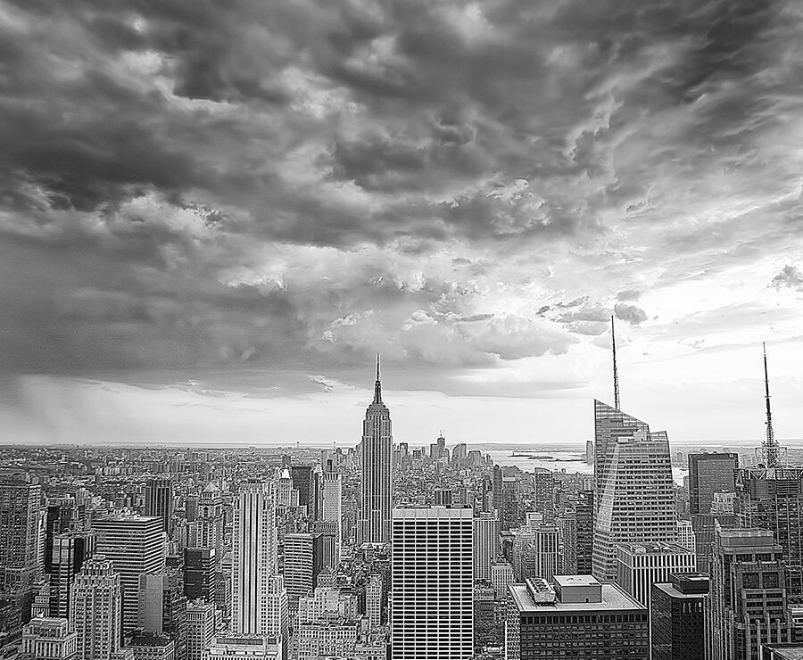 Sunset over New York